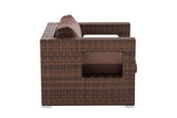 CLP Polyrattan Garten Sessel Honolulu terrabraun – Produktabbildung 3