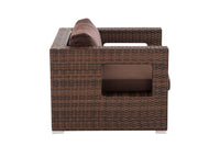 CLP Polyrattan Garten Sessel Honolulu terrabraun – Produktabbildung 3