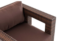CLP Polyrattan Garten Sessel Honolulu terrabraun – Produktabbildung 4