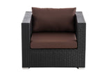 CLP Polyrattan Garten Sessel Honolulu terrabraun – Produktabbildung 7