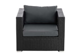 CLP Polyrattan Garten Sessel Honolulu eisengrau – Produktabbildung 7
