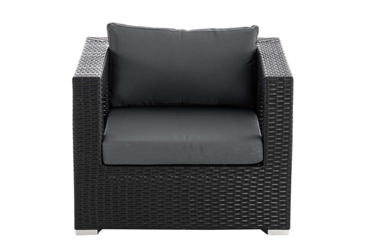 CLP Polyrattan Garten Sessel Honolulu eisengrau – Produktabbildung 7