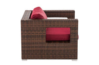 CLP Polyrattan Garten Sessel Honolulu rubinrot – Produktabbildung 3