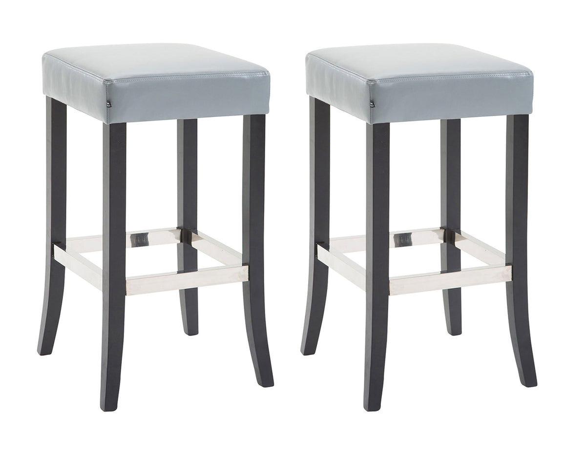 CLP 2er Set Barhocker Venta Kunstleder schwarz – Produktabbildung 5
