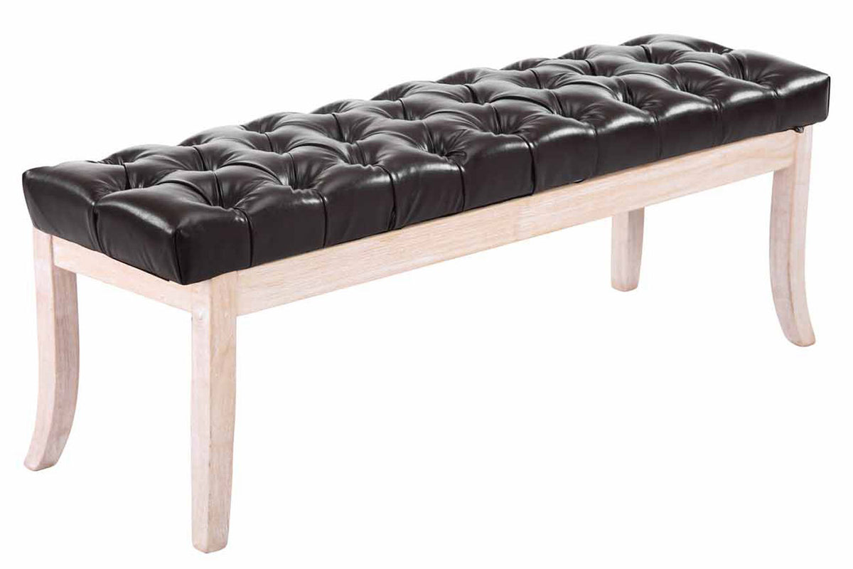 CLP Sitzbank Ramses Kunstleder antik-weiß 120 cm