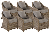 CLP 6er Set Sessel Stavanger Eisengrau – Produktabbildung 9