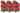 CLP 6er Set Sessel Stavanger Rubinrot
