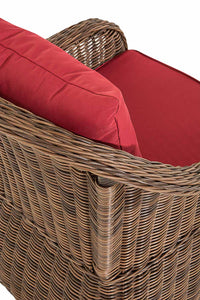 CLP 4er Set Sessel Stavanger / Farsund Rubinrot – Produktabbildung 6