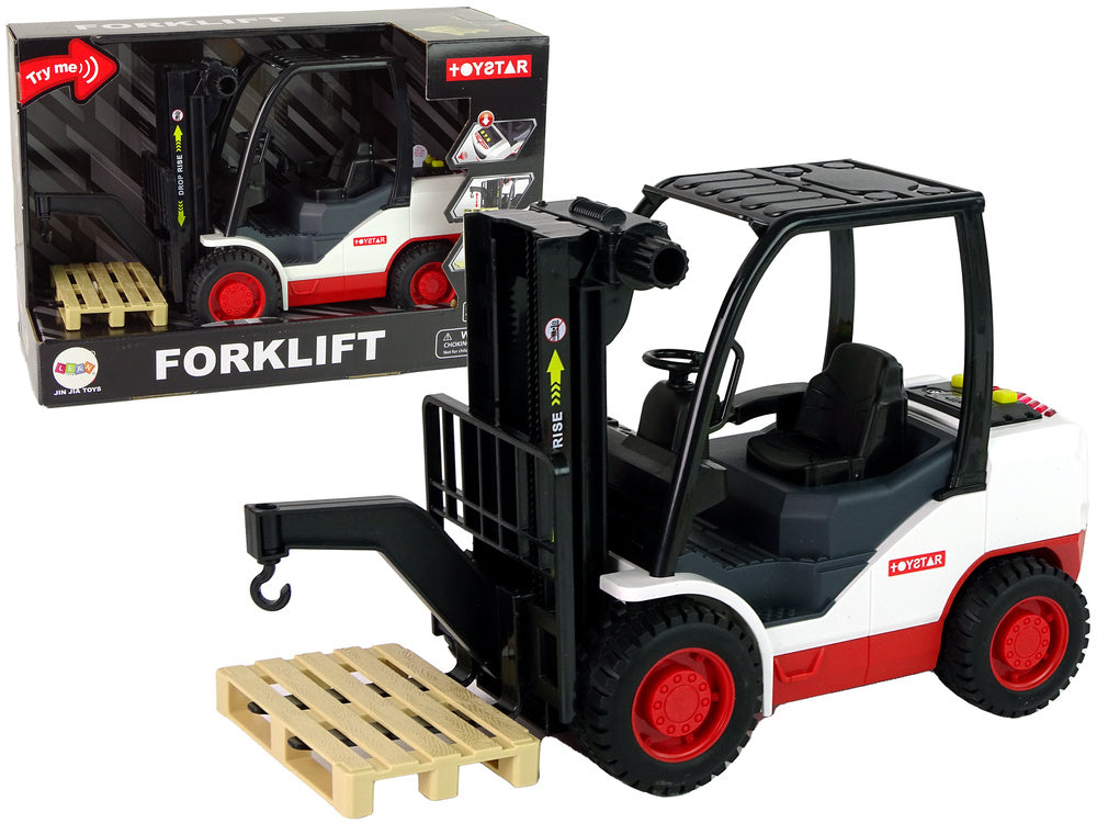 Forklift moving pallet