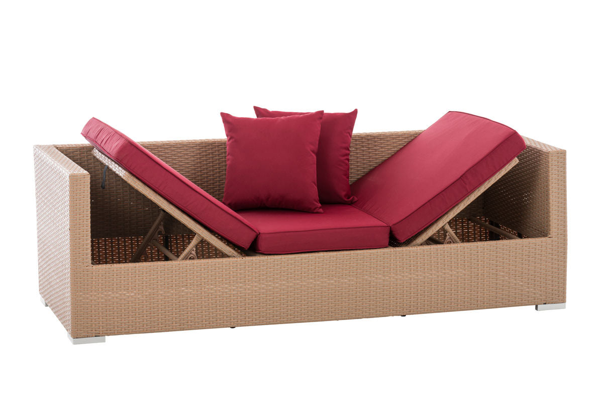 CLP Lounge-Sofa Solano rubinrot – Produktabbildung 3