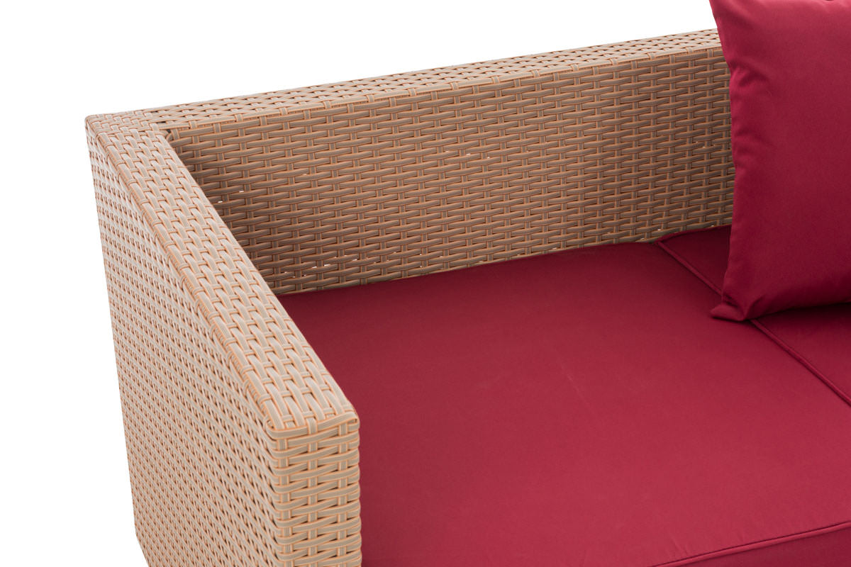 CLP Lounge-Sofa Solano rubinrot – Produktabbildung 6