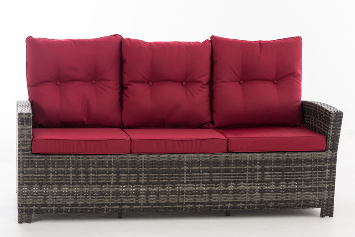 CLP Sofa 3er Fisolo rubinrot – Produktabbildung 2