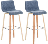 CLP 2er Set Barhocker Malone Stoff