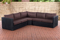 CLP Ecksofa Tibera 5mm terrabraun