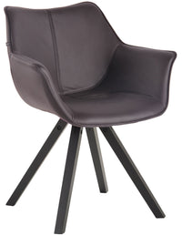 CLP Esszimmerstuhl Zack Kunstleder schwarz
