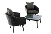 CLP Balkon-Set Ameland Flachrattan anthrazit 40 cm (Dunkelgrau) – Produktabbildung 4