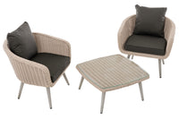 CLP Balkon-Set Ameland Rundrattan anthrazit 40 cm (Hellgrau) – Produktabbildung 2