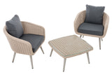 CLP Balkon-Set Ameland Rundrattan eisengrau 40 cm (Hellgrau) – Produktabbildung 2
