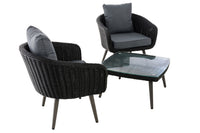 CLP Balkon-Set Ameland Rundrattan eisengrau 45 cm (Dunkelgrau) – Produktabbildung 4