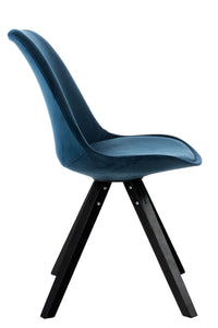 CLP Stuhl Pegleg Samt Square schwarz – Produktabbildung 4
