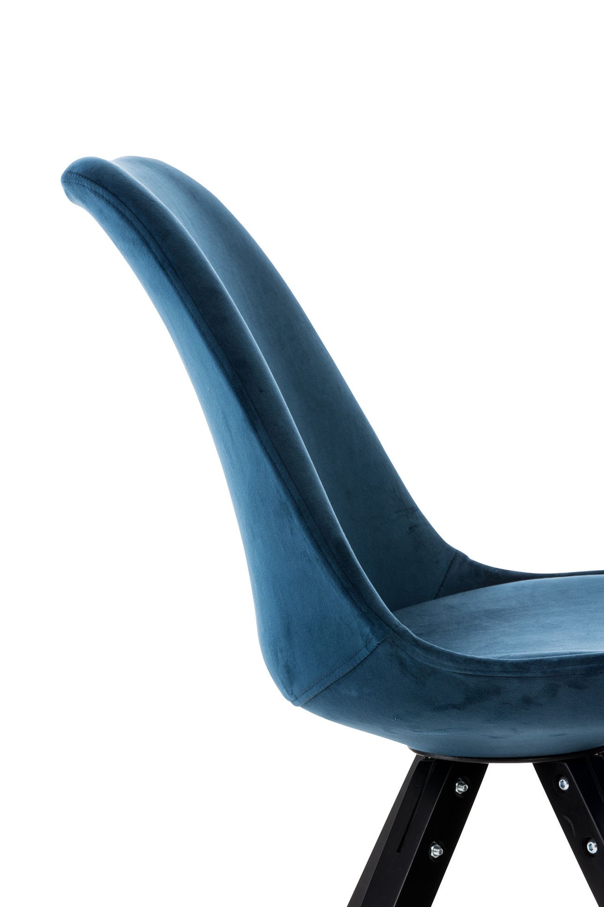 CLP Stuhl Pegleg Samt Square schwarz – Produktabbildung 6