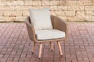CLP Sessel Ameland Flach cremeweiß 40 cm (Hellbraun)