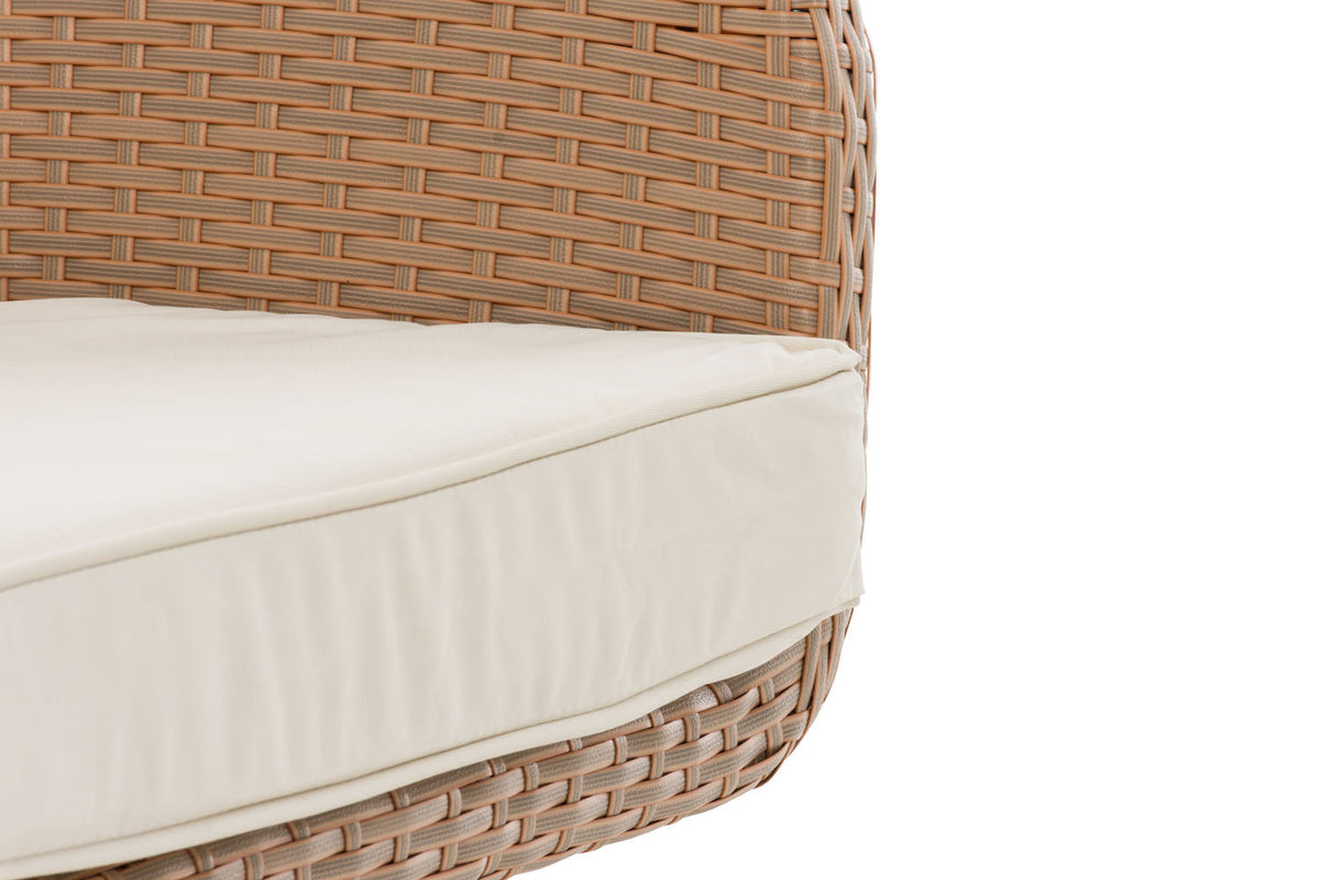 CLP Sessel Ameland Flach cremeweiß 40 cm (Hellbraun) – Produktabbildung 6