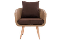 CLP Sessel Ameland Flach terrabraun 40 cm (Hellbraun) – Produktabbildung 2