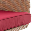 CLP Sessel Ameland Flach rubinrot 40 cm (Hellbraun) – Produktabbildung 6