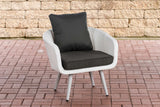 CLP Sessel Ameland Flach anthrazit 40 cm (Hellgrau)