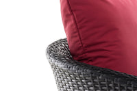 CLP Sessel Ameland Flach rubinrot 40 cm (Dunkelgrau) – Produktabbildung 4