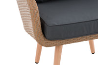 CLP Sessel Ameland Flach eisengrau 45 cm (Hellbraun) – Produktabbildung 5