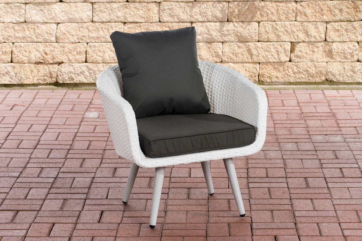 CLP Sessel Ameland Flach anthrazit 45 cm (Hellgrau)