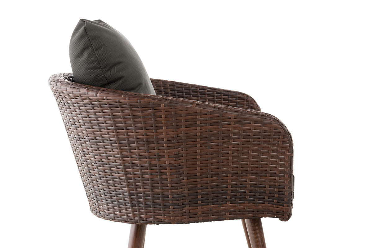 CLP Sessel Ameland Flach anthrazit 45 cm (Dunkelbraun) – Produktabbildung 3