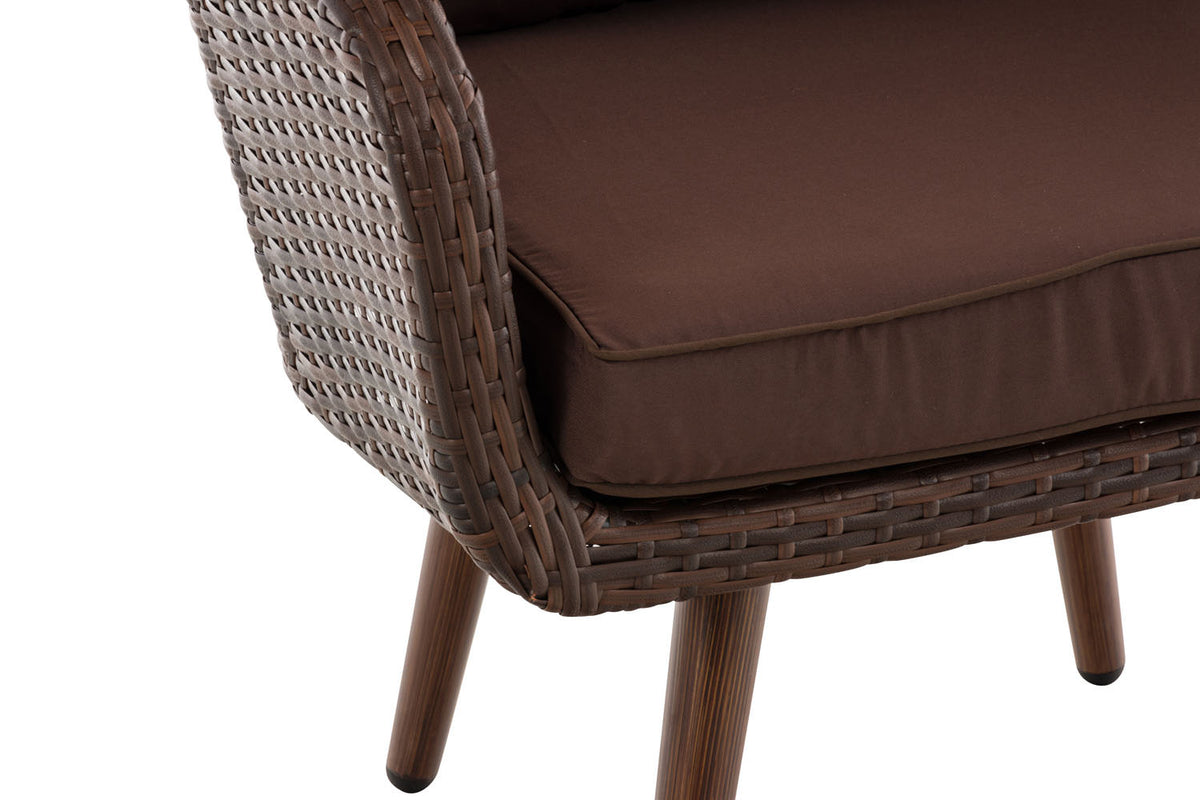 CLP Sessel Ameland Flach terrabraun 45 cm (Dunkelbraun) – Produktabbildung 5