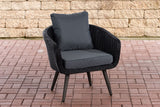 CLP Sessel Ameland Rund eisengrau 40 cm (Dunkelgrau)