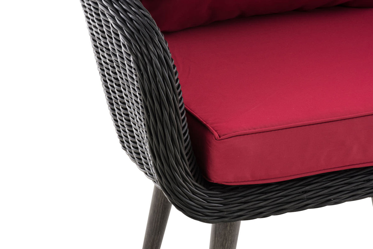 CLP Sessel Ameland Rund rubinrot 40 cm (Dunkelgrau) – Produktabbildung 5