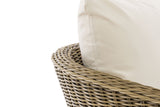 CLP Sessel Ameland Rund cremeweiß 40 cm (Hellbraun) – Produktabbildung 4