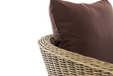 CLP Sessel Ameland Rund terrabraun 40 cm (Hellbraun) – Produktabbildung 4