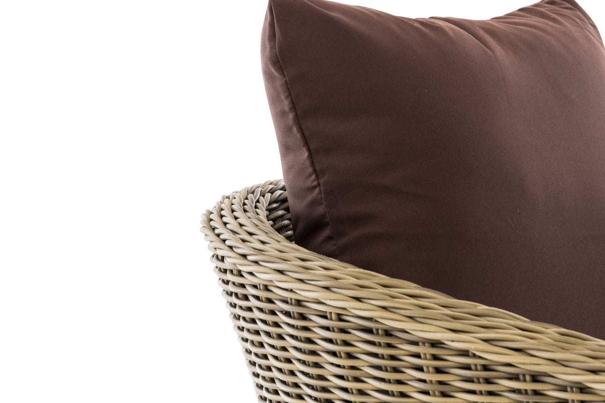 CLP Sessel Ameland Rund terrabraun 40 cm (Hellbraun) – Produktabbildung 4
