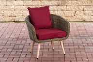 CLP Sessel Ameland Rund rubinrot 40 cm (Hellbraun)
