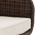 CLP Sessel Ameland Rund cremeweiß 40 cm (Dunkelbraun) – Produktabbildung 6