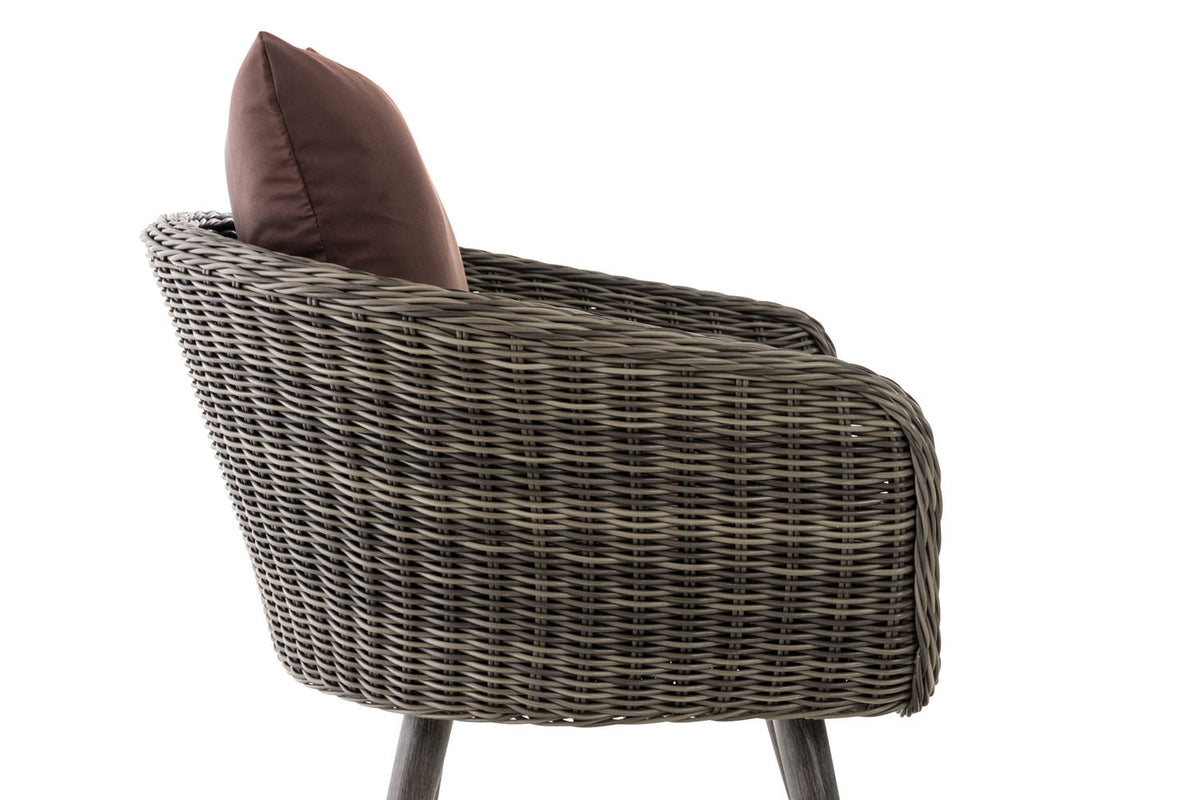 CLP Sessel Ameland Rund terrabraun 40 cm (Dunkelgrau) – Produktabbildung 9