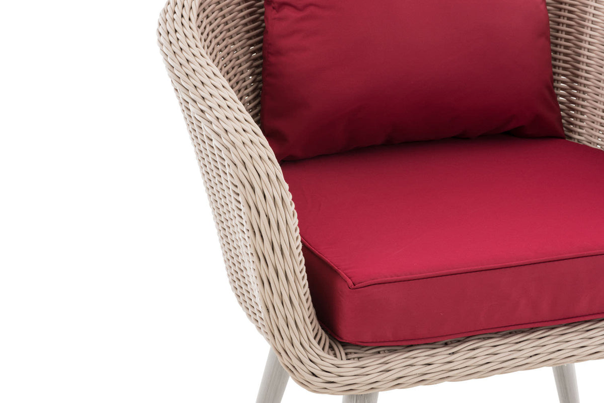 CLP Sessel Ameland Rund rubinrot 45 cm (Hellgrau) – Produktabbildung 5