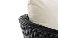 CLP Sessel Ameland Rund cremeweiß 45 cm (Dunkelgrau) – Produktabbildung 4