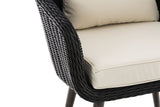 CLP Sessel Ameland Rund cremeweiß 45 cm (Dunkelgrau) – Produktabbildung 5