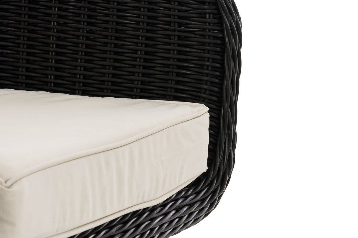 CLP Sessel Ameland Rund cremeweiß 45 cm (Dunkelgrau) – Produktabbildung 6