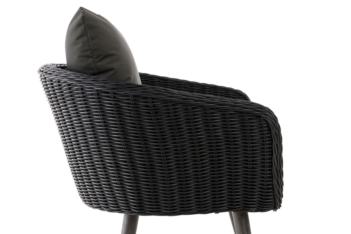 CLP Sessel Ameland Rund anthrazit 45 cm (Dunkelgrau) – Produktabbildung 3