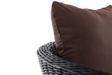 CLP Sessel Ameland Rund terrabraun 45 cm (Dunkelgrau) – Produktabbildung 4