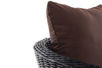 CLP Sessel Ameland Rund terrabraun 45 cm (Dunkelgrau) – Produktabbildung 4